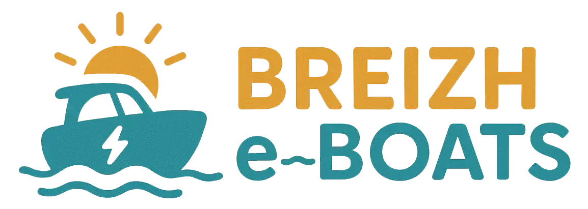 Logo breizh e boats location de bateaux electriques sur le lac de Guerledan